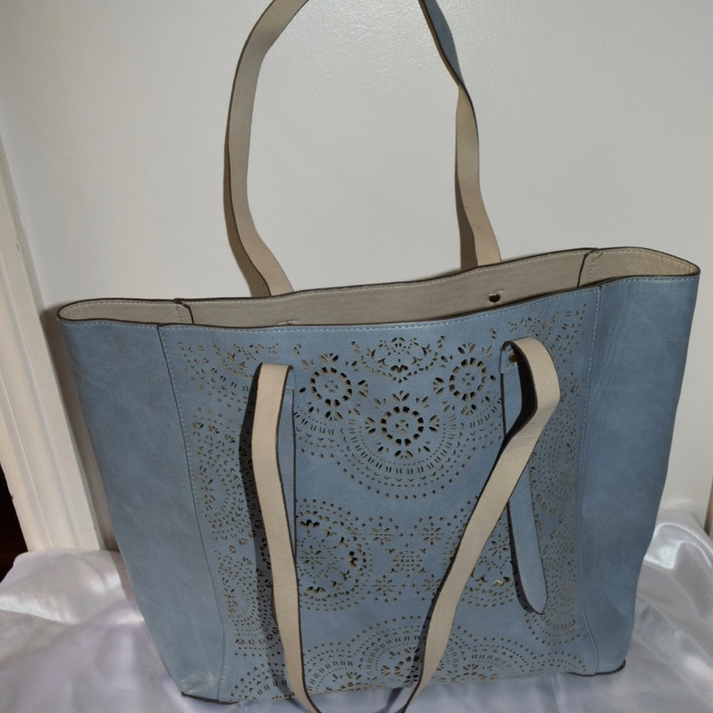Blue tote - big size!